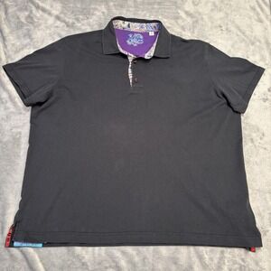 Robert Graham Men's Knowledge Wisdom Truth‎ Classic Polo Shirt Black 3xL